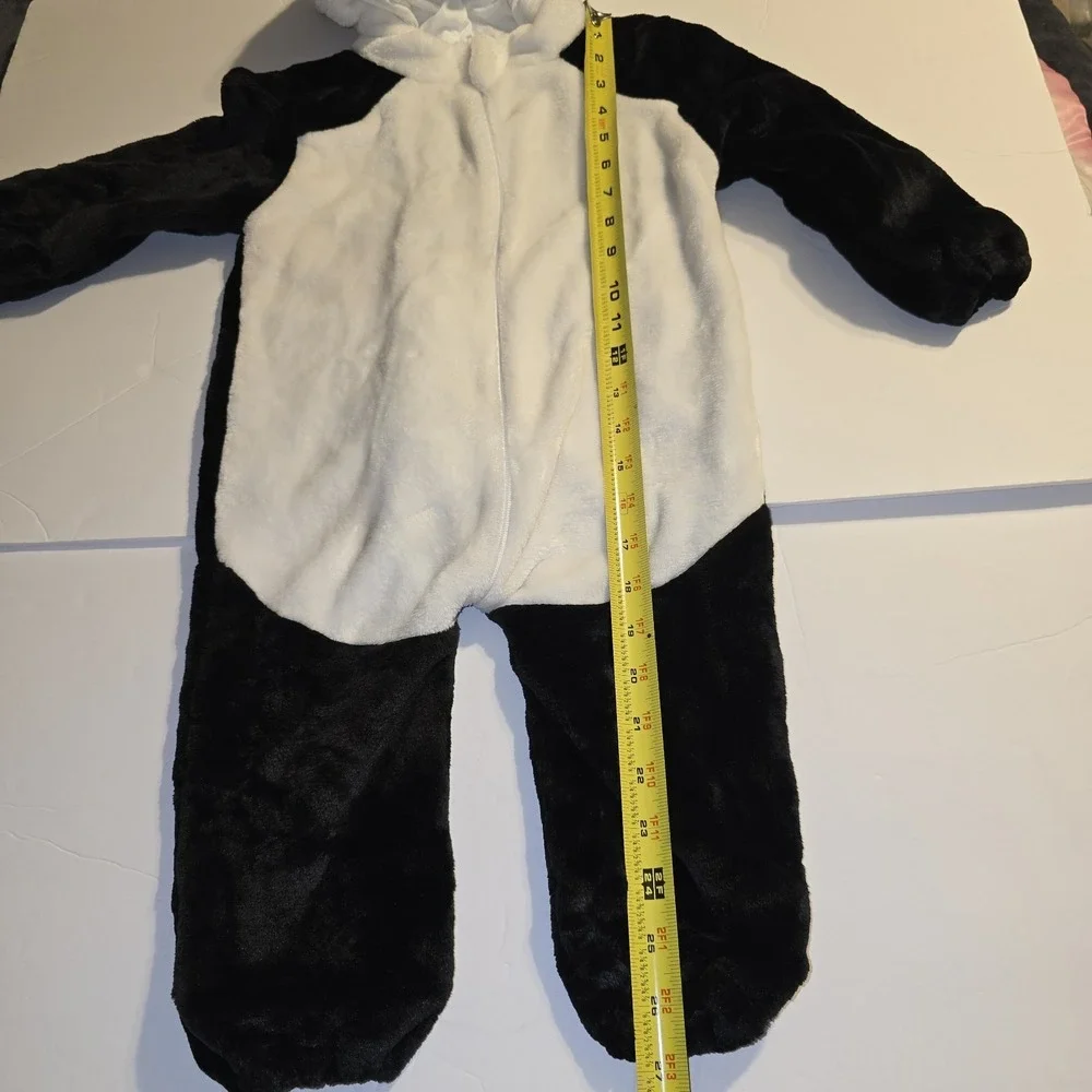 Panda Bear Hooded Halloween‎ Costume Pajama Suit Lounger Size 18 Months Michley
